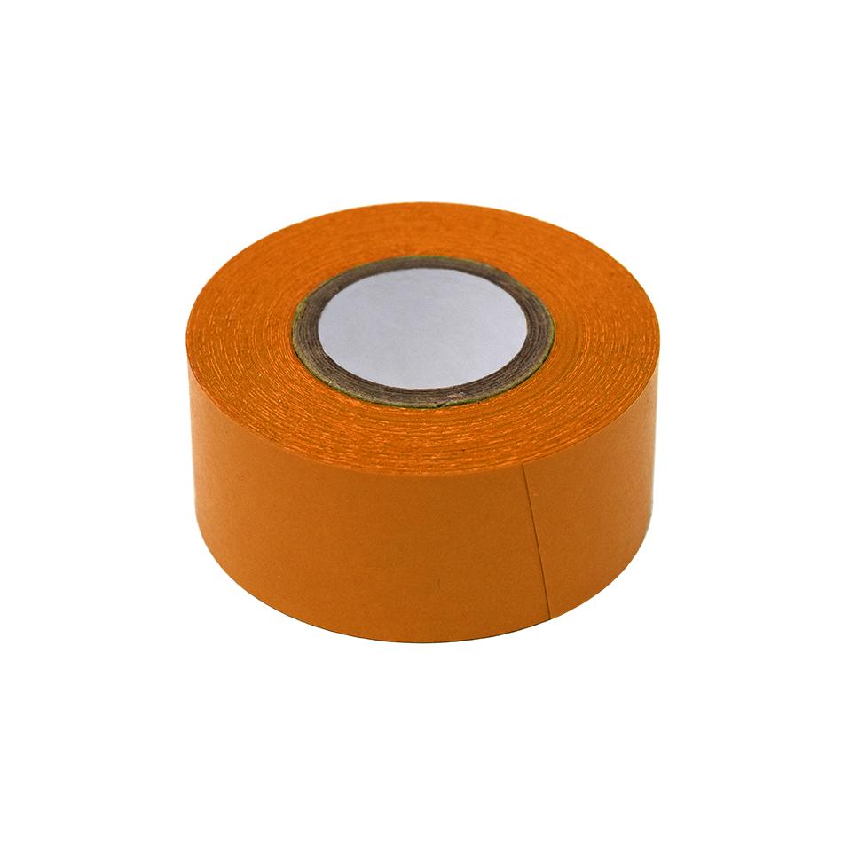 Globe Scientific Labeling Tape, 1" x 500" per Roll, 3 Rolls/Box, Orange  Image